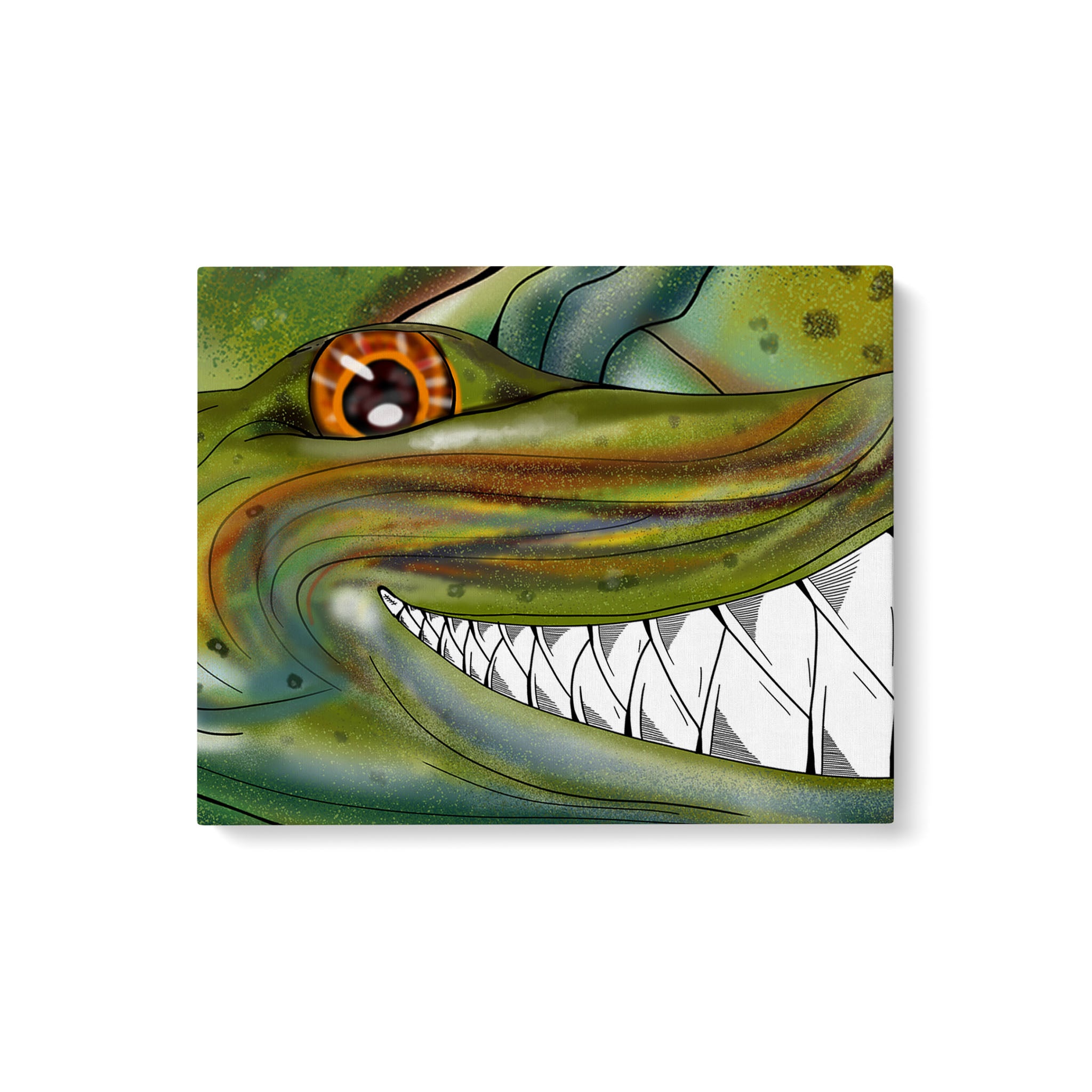 Funny Musky fishing Art Matte Canvas Muskellunge Fish Wall Art